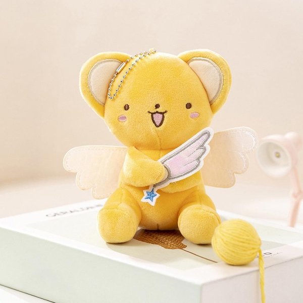 /KreskóWka Cardcaptor Sakura Pluszowa Lalka Zabawki Brelok Anime Karta Captor Lalka Urocza MięKka Wypchana Brelok Zabawka 13CM-image
