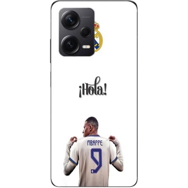 Coque Maniacase Pour Xiaomi Redmi Note 12 5G Kylian Mbappe Real Madrid 9 Hola-image