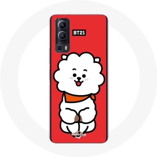 Funda Para Vivo Y72 BTS Bangtan Boys BT21 RJ De Jin Fondo Rojo-image