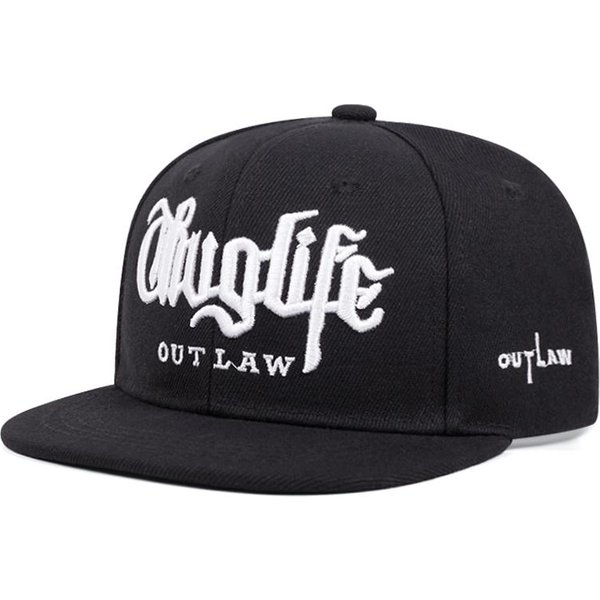 Nowa MłOdzieżOwa Haftowana Czapka MęSka Street Hiphop Moda Damska Regulowana Daszek Czapka Baseballowa PłAskie Rondo-image