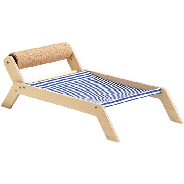 Silla De Playa Para Gatos Verano Todas Las Estaciones Cama Elevada Para Gatos Con Rascador De Sisal Para Exterior Interior Playa-image