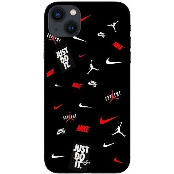 Etui Maniacase Na Iphone 13 Mini Nike Jordan BiałO-Czerwone Czarne TłO Czarny-image