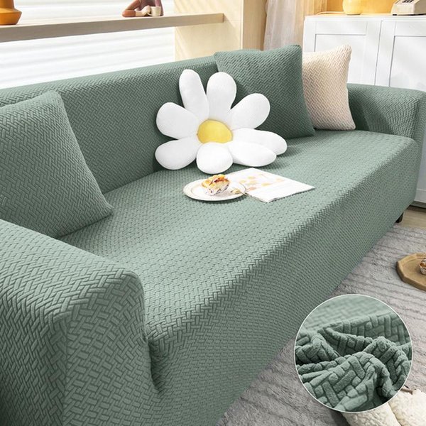 Funda De Sofá Para Sala De Estar EláStica Gruesa Jacquard Funda De Sofá Para Sofá En L Sofá De Esquina Funda De Sofá De 1/2/3/4 Plazas 1 Seater 90-140Cm-image
