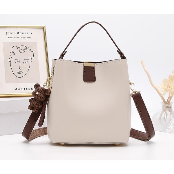 Bolso Tipo Cubo, Un Bolso De Mano De Alta Gama Para Mujer En OtoñO E Invierno, Elegante Y VersáTil, Bolso Bandolera De Un Solo Hombro Brown-image