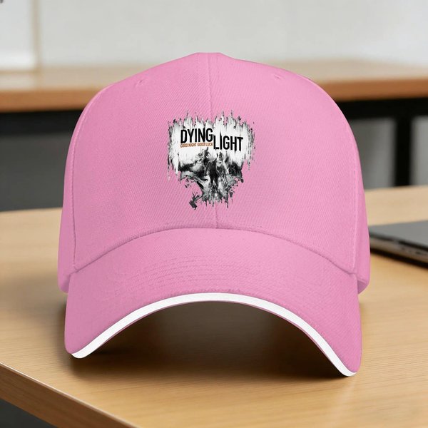 Dying Light Gra Codzienna Czapka Baseballowa Outdoor SiłOwnia Hip Hop Czapki Letnia ChroniąCa Przed SłOńCem Kobiety MężCzyźNi Stylowa Czapka Snapback One Size Pink-image