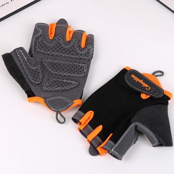 RęKawiczki Sportowe Wiosna I Lato Outdoor Wspinaczka Trening Cienkie OddychająCe Fitness Jazda Na Rolkach RęKawiczki Z Odkrytymi Palcami L-image