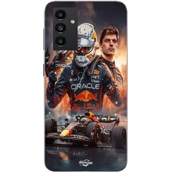 Coque Maniacase Pour Samsung Galaxy A54 5G Max Verstappen F1 Art Wallpaper Negro-image