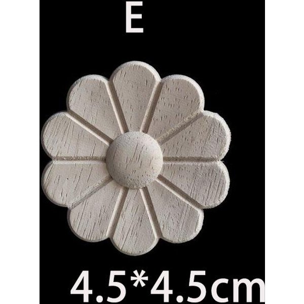 Apliques Florales De Madera Para Muebles, Incrustaciones Antiguas, Molduras, DecoracióN Del Hogar, Tallado De Madera, DecoracióN De Pared, CalcomaníAs De Madera, Figuras Vintage-image