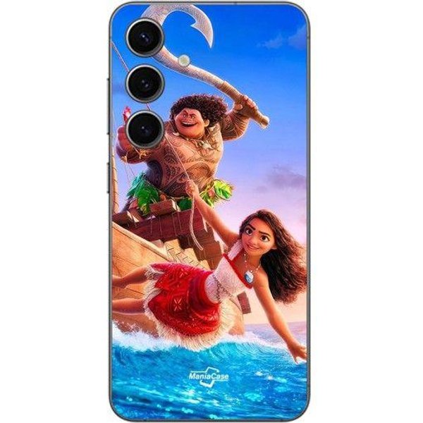 Coque - Maniacase - Samsung Galaxy S24 FE - Silicone - Souple - Vaiana Maui Disney Negro-image