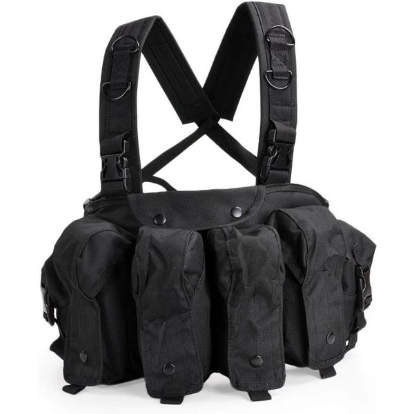 Portacargadores AK Chest Rig AK 47 Molle Bolsillo Para Cargador Accesorios Deportivos Al Aire Libre Chaleco De Entrenamiento Para Caza-image