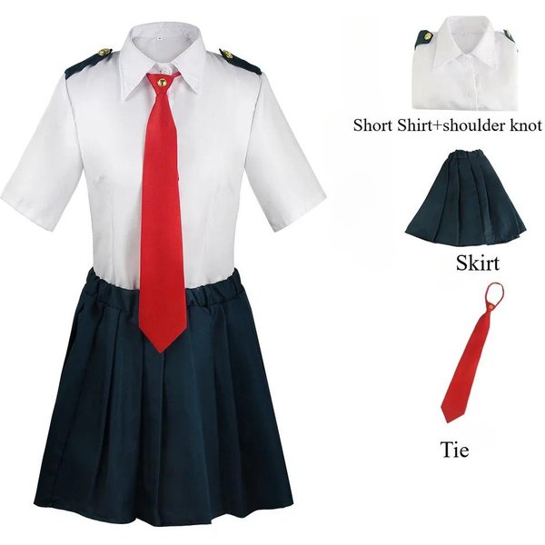 My Hero Academia Anime Kostium Cosplay Midoriya Izuku Zestaw Mundurka Szkolnego Todoroki Shoto Peruka Garnitur Unisex Halloween Odgrywanie RóL M-image
