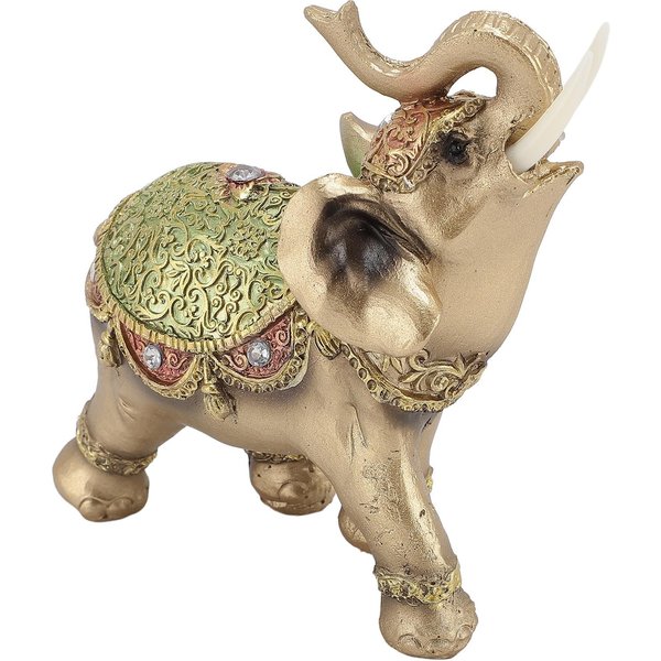 PosąG SłOnia Bogactwo SzczęśCie Feng Shui Figurka SłOnia WystróJ Domu Prezent Na ParapetóWkę Szafka Pod Tv PrzedpokóJ Large 35.83X15.75In-image