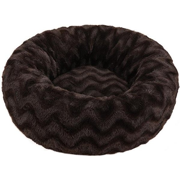 Nido Para Perro Nido Para Gato Nido Redondo De CartóN Para Mascota Cama Para Perro Calidez Invernal Esterilla Esterilla Para Perro Suministros Para Mascotas Cama Xs: Diameter 40CM Black-image