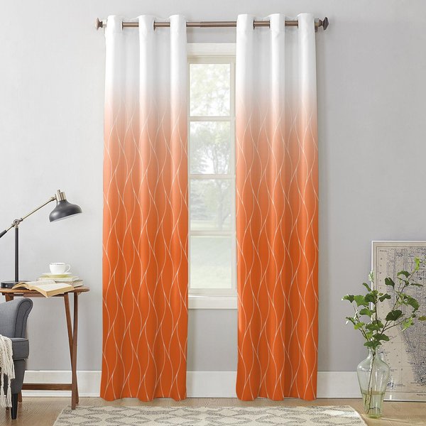 MarokańSka Tekstura PomarańCzowa ZasłOna Okienna Salon Luksusowa Lambrekina ZasłOna Do Sypialni Dekoracja Domowa Kuchni ZasłOna 135W X 60H(Cm) X1 Beige-image