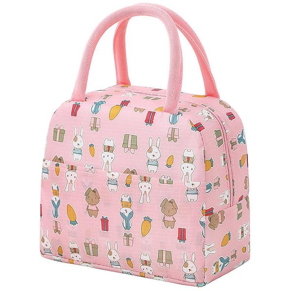 Bolsa De Almuerzo Con Asa, Bolsa TéRmica Aislante Para Mujer, Fiambrera Para NiñOs, Picnic, Viaje, Almacenamiento De Alimentos PortáTil, Bolsa TéRmica Para Desayuno-image