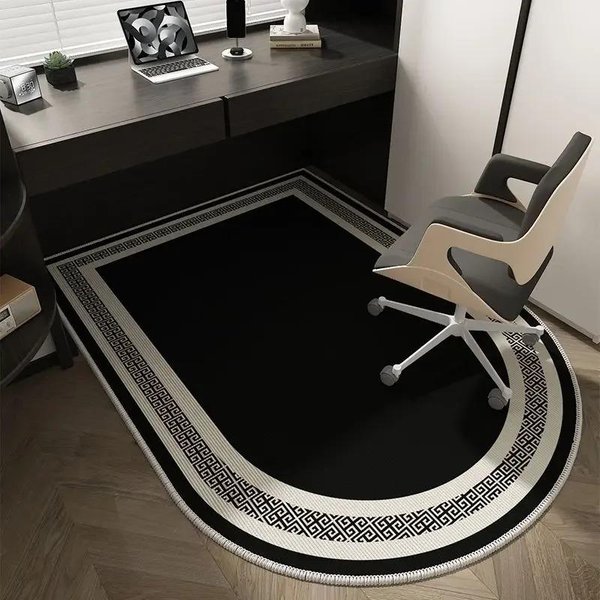 Mat Na PodłOgę Do KrzesłA Komputerowego W Stylu Light Luxury, Cichy Dywanik Pod Obrotowe KrzesłO Do Gabinetu, Biura, Sypialni, Pokoju Gier, Dekoracja Domu 90X60Cm 36X24Inch-image
