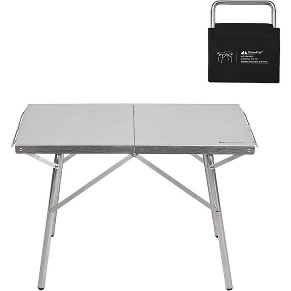 Mesa Plegable PortáTil Para Acampar, Resistente A Altas Temperaturas, Para Acampar Y Hacer Senderismo Plata-image