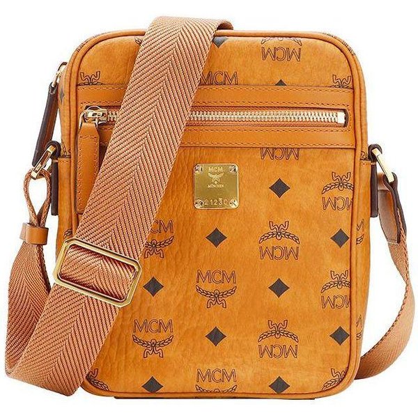 Mcm Klassik Monogram Visetos Regulowany Pasek Na Ramię Zamek BłYskawiczny SkóRzana Mini Torebka Listonoszka Torebki MęSkie BrąZowy Koniak MMRAAKC04CO001 Basic Set (Bag+Dust Bag)-image