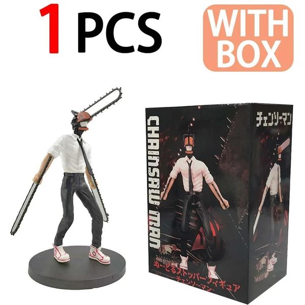 19Cm Chainsaw Man Denji Figurka Anime Denji/Power Figurka Akcji 1560 Chainsaw Man Denji Figurka Kolekcjonerska Dla DorosłYch Lalka Zabawka-image