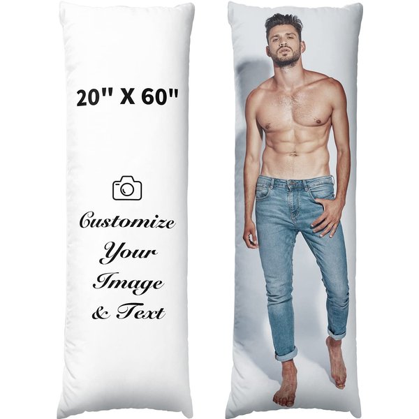Almohada Personalizada Con Foto Y Texto, Funda De Almohada Personalizada Con Foto, Funda De CojíN Personalizada 50X92Cm-image