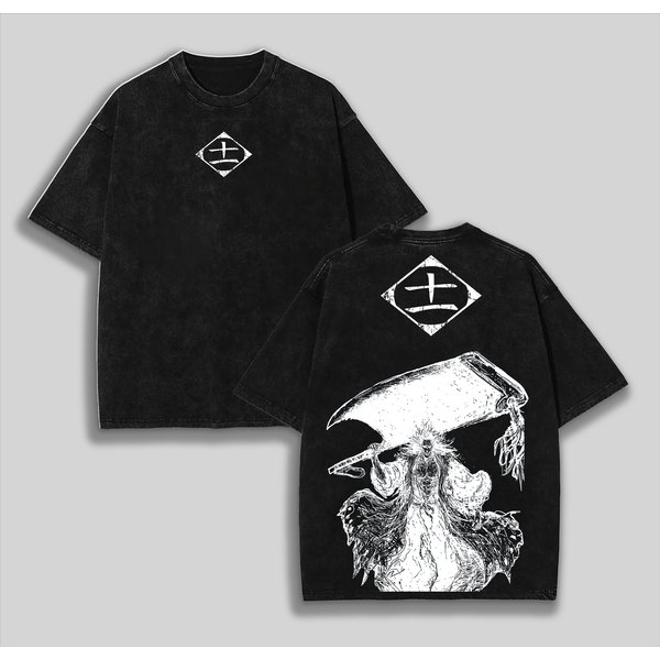 Bleach Drukowany PłUkany Oversize MęSki Damski T-Shirt Vintage Street BawełNiany T-Shirt KróTki RęKaw Ubrania Casual Streetwear LuźNy Damski MęSki Ubrania M Multikolor-image