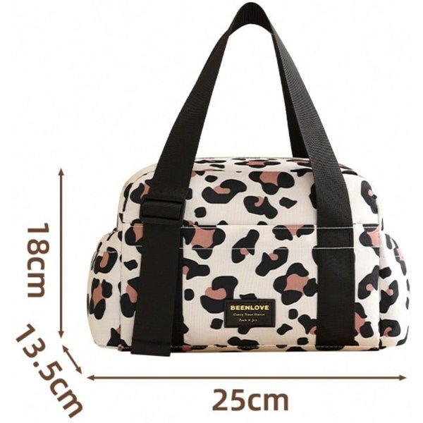 Bolsa De Lonchera PortáTil De Moda Gran Capacidad Anti-Manchas Para Oficinistas Empaquetar Almuerzo Bolsa Bento Para Picnic Al Aire Libre Bolsa TéRmica Black-image