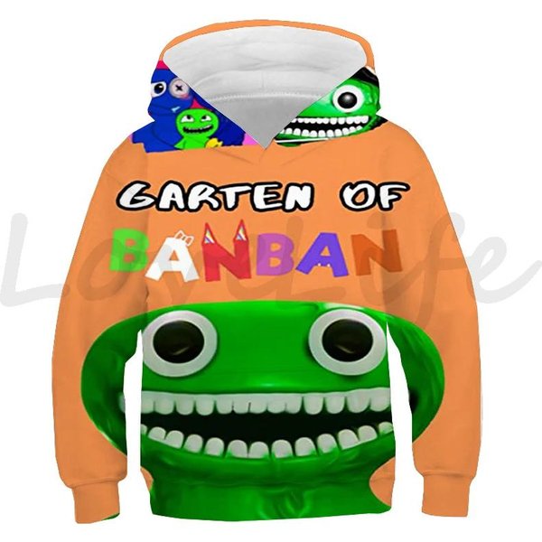 Sudadera Con Capucha Para NiñOs Garten Of Banban Sudaderas Para NiñOs Y NiñAs Tops Sudadera De Dibujos Animados Para NiñOs Harajuku Sudadera Con Capucha Ropa De OtoñO Sudadera 110-image