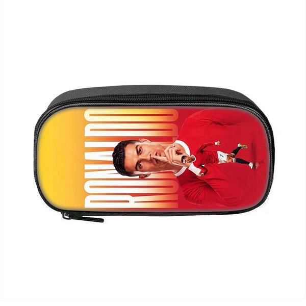 Etui Na OłóWki WzóR Ronaldo Kosmetyczka CR Gwiazda PiłKi NożNej PióRnik Uczeń DużA Pojemność Sportowe ArtykułY Szkolne Etui Na OłóWki Z Zamkiem-image