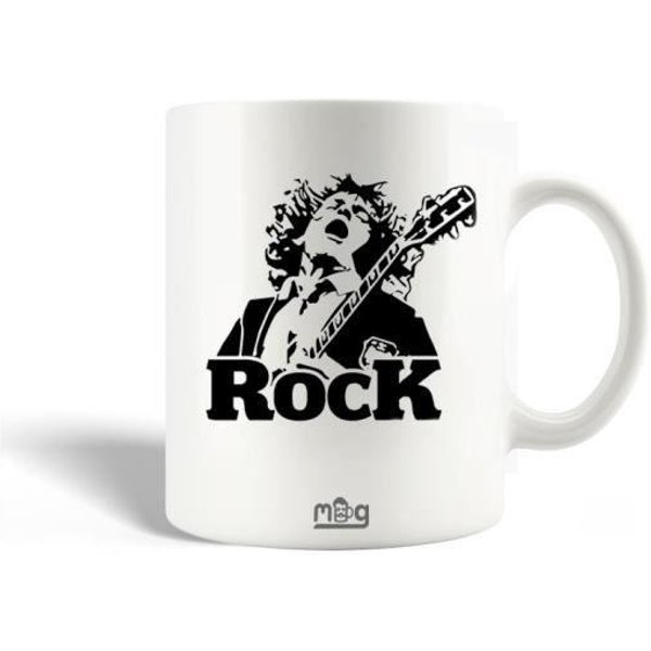 Taza De CeráMica - Maniacase - Ac/Dc - Blanco Y Negro - 30Cl - Apta Para Lavavajillas-image