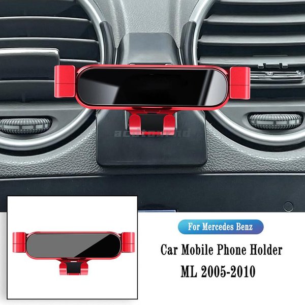 Uchwyt Na Telefon Samochodowy Do Mercedes Benz Ml W164 ML350 2005-2010 Grawitacyjny Uchwyt Nawigacyjny Stojak Gps Klips Do Kratki Nawiewu Uchwyt WspierająCy-image