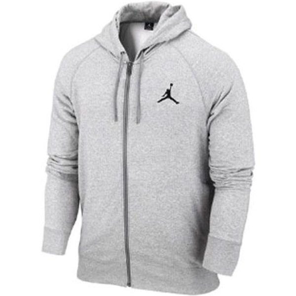 Chaqueta Con Capucha De Baloncesto Jordan Air Con Forro Polar Para Hombre Ropa Exterior Gris 845861-063 XL White-image