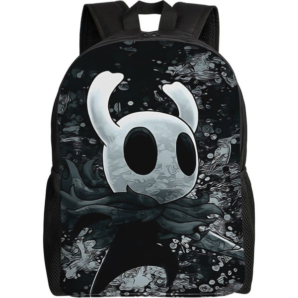 Mochila Hornet Y Caballero Para Hombres Mujeres Adolescentes Escuela Secundaria Senderismo Viaje Mochila Diaria Juego Hollow Knight Bolso De Hombro Para PortáTil Deportes-image