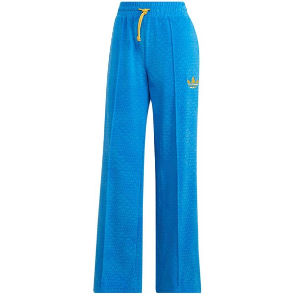 Adidas Originals Welurowe Spodnie Dresowe Z Haftowanym Logo Trefoil I Elastycznym Dopasowaniem Slim Damskie Spodnie Niebieskie IB2048 L-image