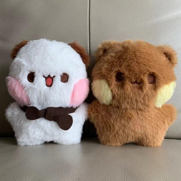 Kawaii Bubu Dudu Pluszaki Futro Yier Pluszowa Zabawka NiedźWiedź Panda MięKkie WyrażEnie Lalki Opakowanie Urocze KreskóWkowe Pluszowe Dekoracja Domu Kanapy Samochodu 16Cm Little Cute-image
