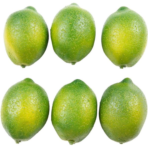 6 Piezas Limones Artificiales Falsos Amarillos/Verdes Realistas Frutas Falsas Accesorios De FotografíA Para DecoracióN De Mesa De Cocina En Casa-image
