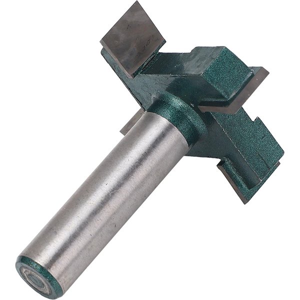 Broca Para Router CNC De 4 Canales En Forma De T Para Fresado De Superficies De Spoilboard Fresadora Para CarpinteríA VáStago De 12 2-image