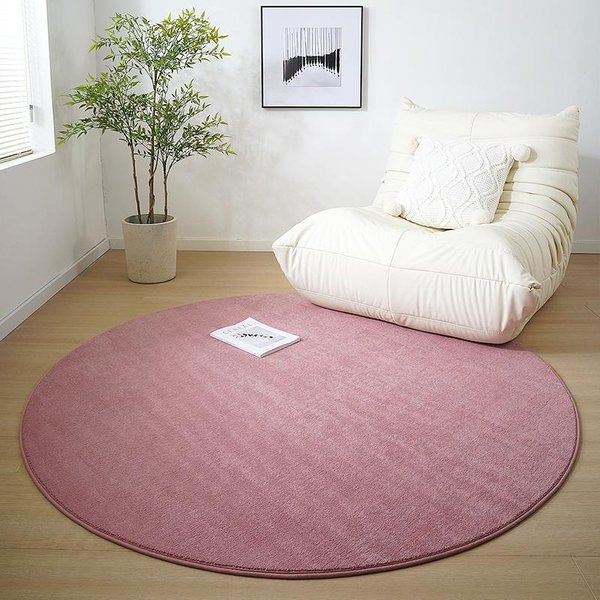 Minimalistyczny Styl Dekoracja Salonu OkrąGłY Dywan Gruba Pluszowa Mata Do Garderoby Jednokolorowe Dywany Do Sypialni Domowy Puszysty MięKki Dywan 100X100Cm-image