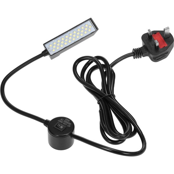 30 Diod LED Lampa Do Maszyny Do Szycia Oprawa OśWietleniowa LED StałA Podstawa Elastyczna, Zginana Rura Do Prac Domowych UK Plug-image