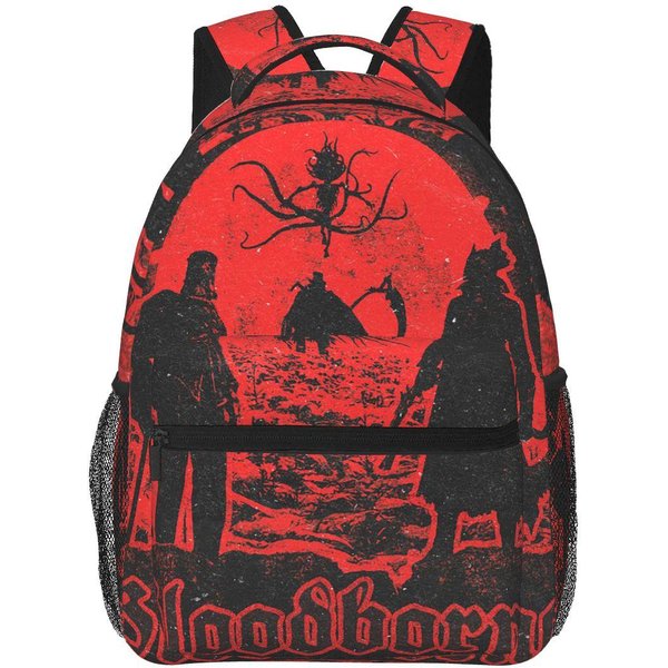 Mochila Escolar Para Estudiantes Mochila De Senderismo Viajes Mochila De DíA Para Hombres Mujeres Moda Mochila Para Libros Bolsos De Hombro Merchandising Del Videojuego Bloodborne One Size-image