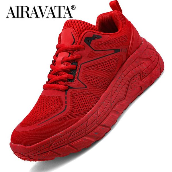 Buty Do KoszykóWki Dla MężCzyzny Kobieta Trampki Gruba Podeszwa AntypośLizgowe MęSkie Buty Sportowe Damskie 41 Red-image