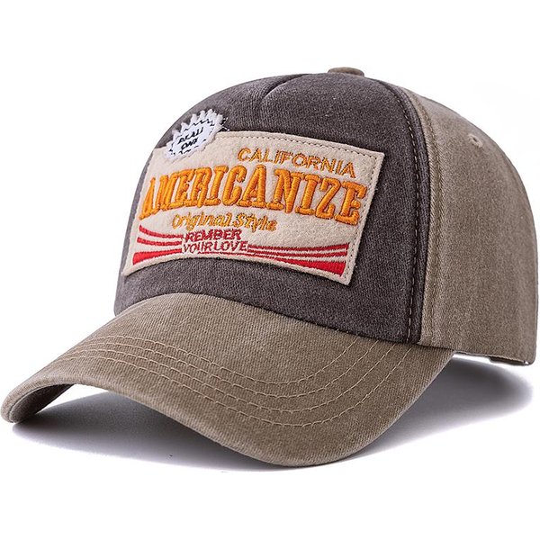 Gorra De BéIsbol Vintage Unisex De AlgodóN Lavado Con Bordado De Letras Americanizadas, Gorra Deportiva Para Exteriores Para Hombres Y Mujeres. 56Cm-60Cm-image