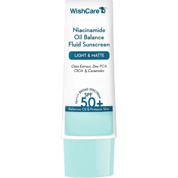 Wishcare 50G Fluido Equilibrante De Aceite Con Niacinamida Protector Solar SPF 50 Pa++++ Matificante Ligero ProteccióN Facial-image