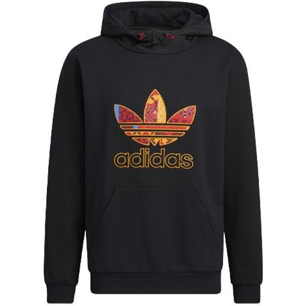 Bluzy Adidas Originals MęSkie Czarne Z Kapturem ŚRednio Regularne M-image