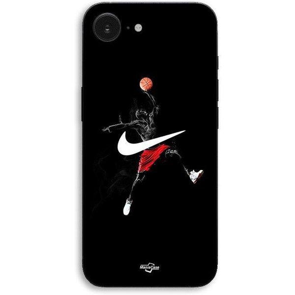 Etui Na Iphone 17E Nike Jordan Logo Czarne TłO Maniacase Czarny-image