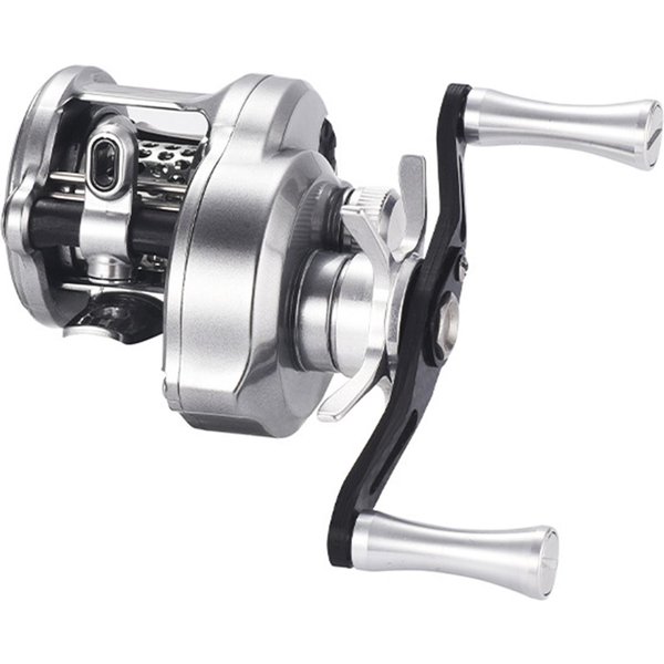 KołOwrotek WęDkarski KołOwrotek Castingowy Baitcaster 7.6:1 KołOwrotek Wysokiej PręDkośCi Z Hamulcem Magnetycznym Na Lewą RęKę Srebro-image