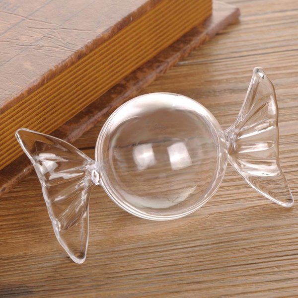 12 Piezas De PláStico Con Forma De Caramelo Caja De Caramelo Transparente DecoracióN Para Boda Baby Shower Brown-image