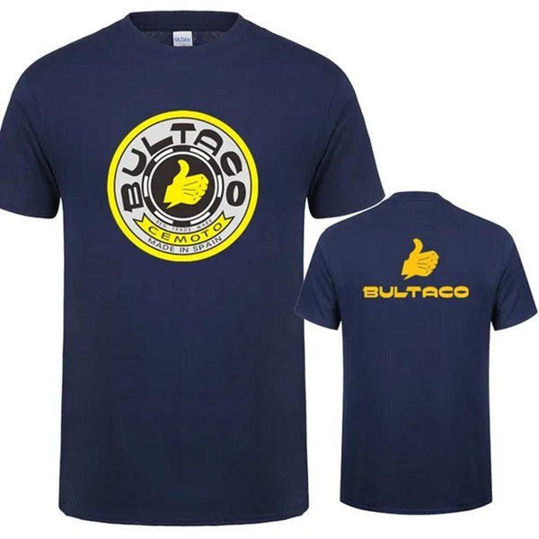 Camisetas De Verano De Cuello Redondo Con Estampado 3D De Motocicletas Bultaco Cemoto, Camisetas De Moda Casual De Manga Corta Para Hombre Xxxl Azul Oscuro-image