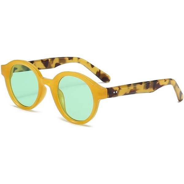 Vintage Kolorowe OkrąGłE Okulary PrzeciwsłOneczne Damskie MęSkie Okulary PrzeciwsłOneczne Damska Moda Luksusowe Okulary UV400 Oculus Lunettes De Soleil As Picture White-image