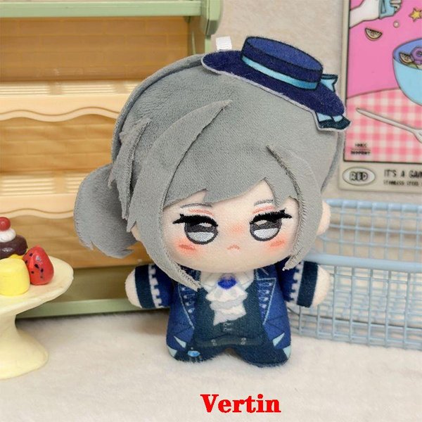 Najnowsza 10 Cm Cosplay 1999 Gra ZwierzęCa Postać OdwróCona Vertin / Kieszonka Na Leki KreskóWka Pluszowa Zabawka Urocza Torebka Breloczek Pluszowa Lalka About 10Cm Gray-image
