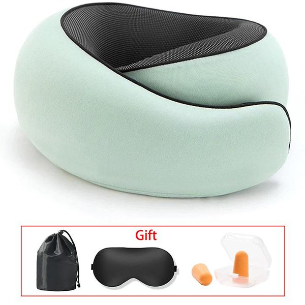 PodróżNa Poduszka Na Szyję Poduszka Na Szyję Z Pianki Memory Dla Wygody W Samolocie Kompaktowa Ergonomiczna Konstrukcja Do PodróżY, PodróżY Samochodem, UżYtku Domowego Idealna-image